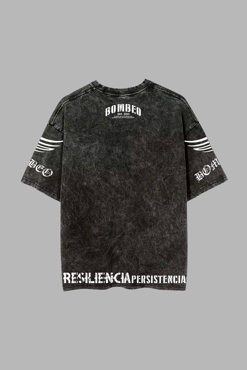 T-SHIRT OVERSIZE ACID WASH BLACK