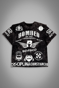OVERSIZE "CLAVES DEL ÉXITO" BLACK ACID WASH